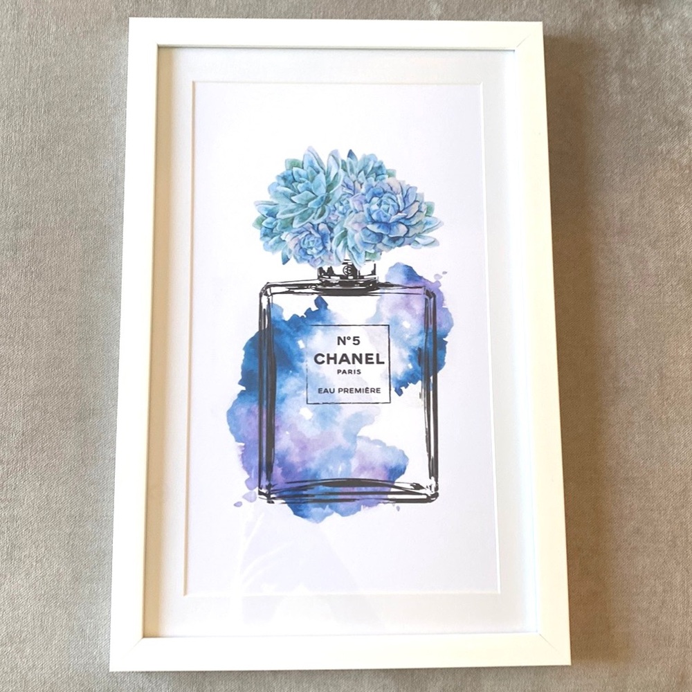 Chanel No. 5 & Succulents Print